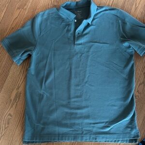 L.L. Bean Men's Blue Short sleeve Polo Shirt Size Large Tall